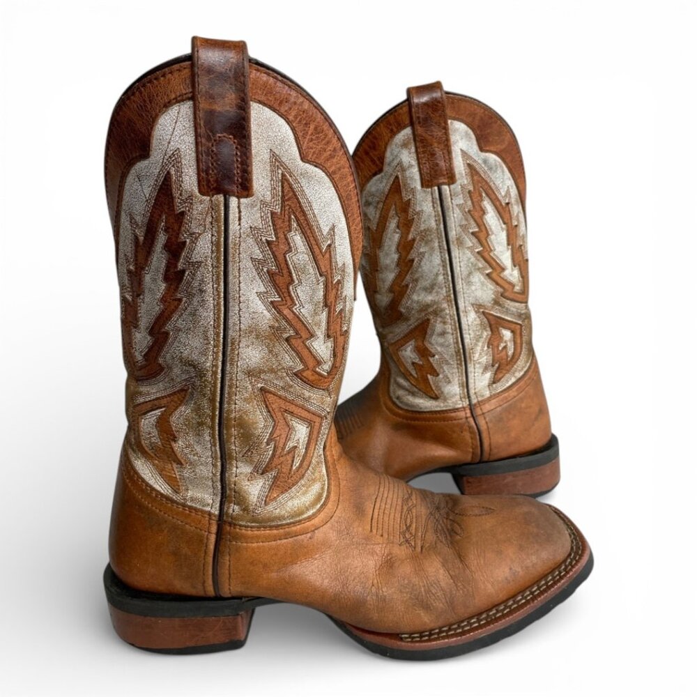 Laredo Breakout Distressed Leather Western Cowboy Boots Men’s Size 7.5